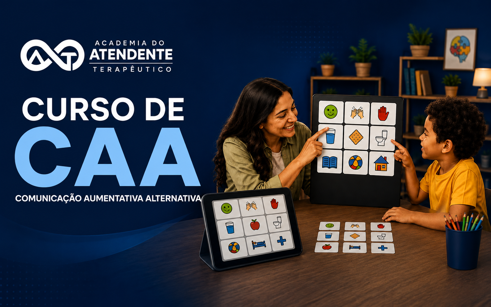 Capa — Comunicação Alternativa Aumentativa (CAA)